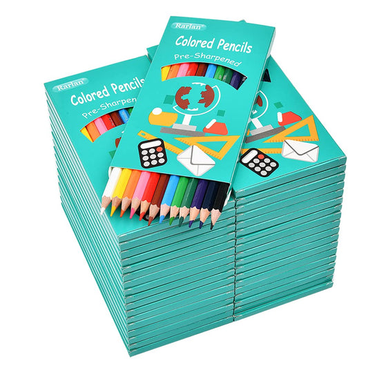 Rarlan bulk colored pencils in 432-count set, ready for classroom use.