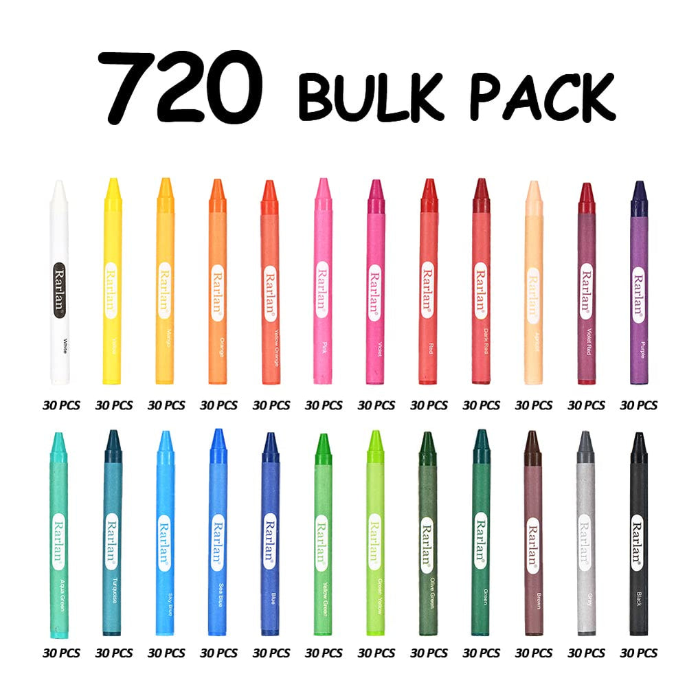 Rarlan Crayons non-toxic formula suitable for ages 3 and up.