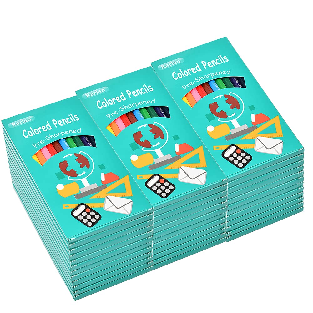 Rarlan presharpened pencils 36-pack, ready to draw and color.