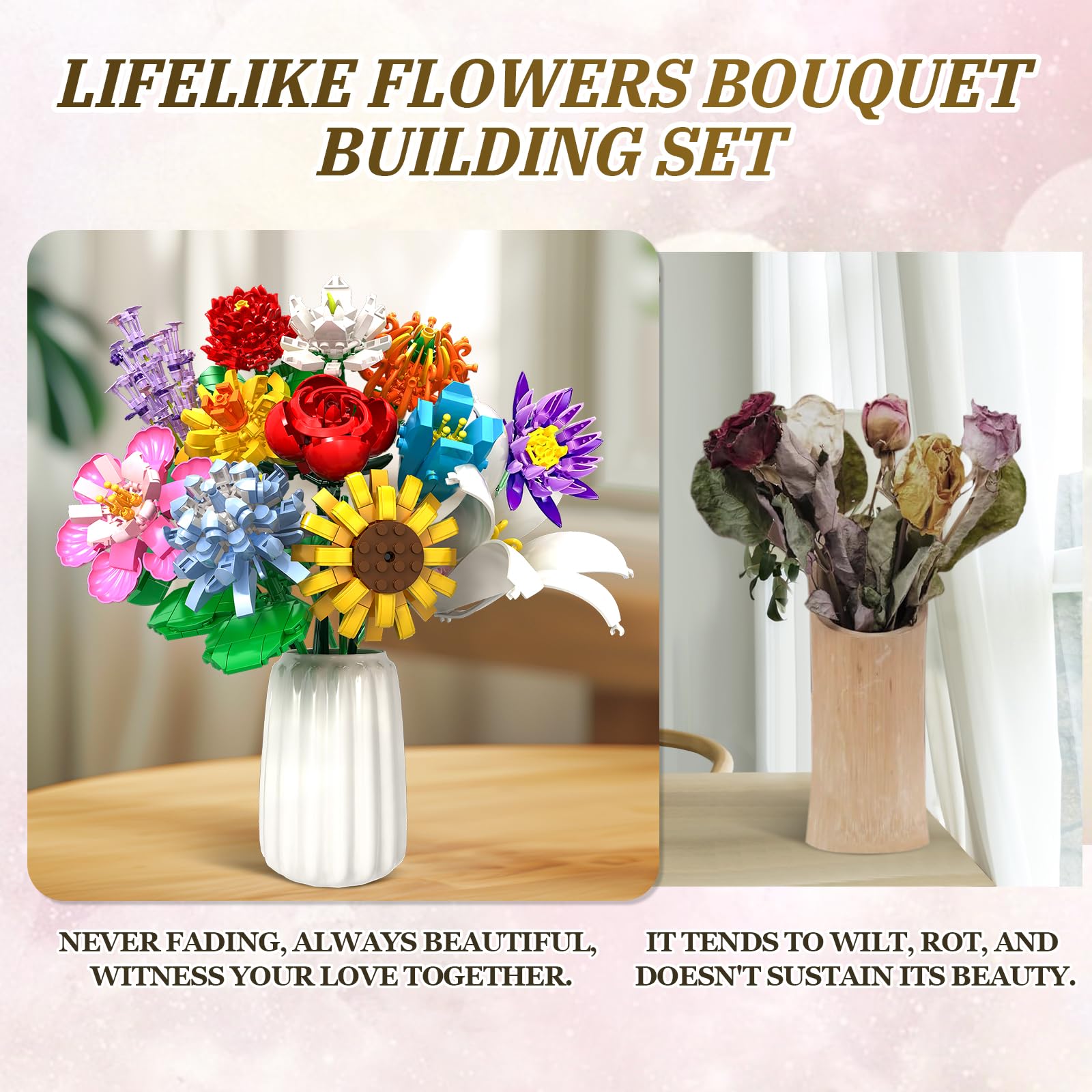 Rasout Flowers bouquet lily—vibrant blooms for bright, pollen-free decoration.