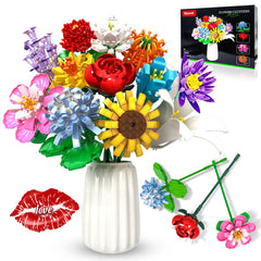 Rasout Flowers bouquet rose—lifelike petals for elegant home décor.