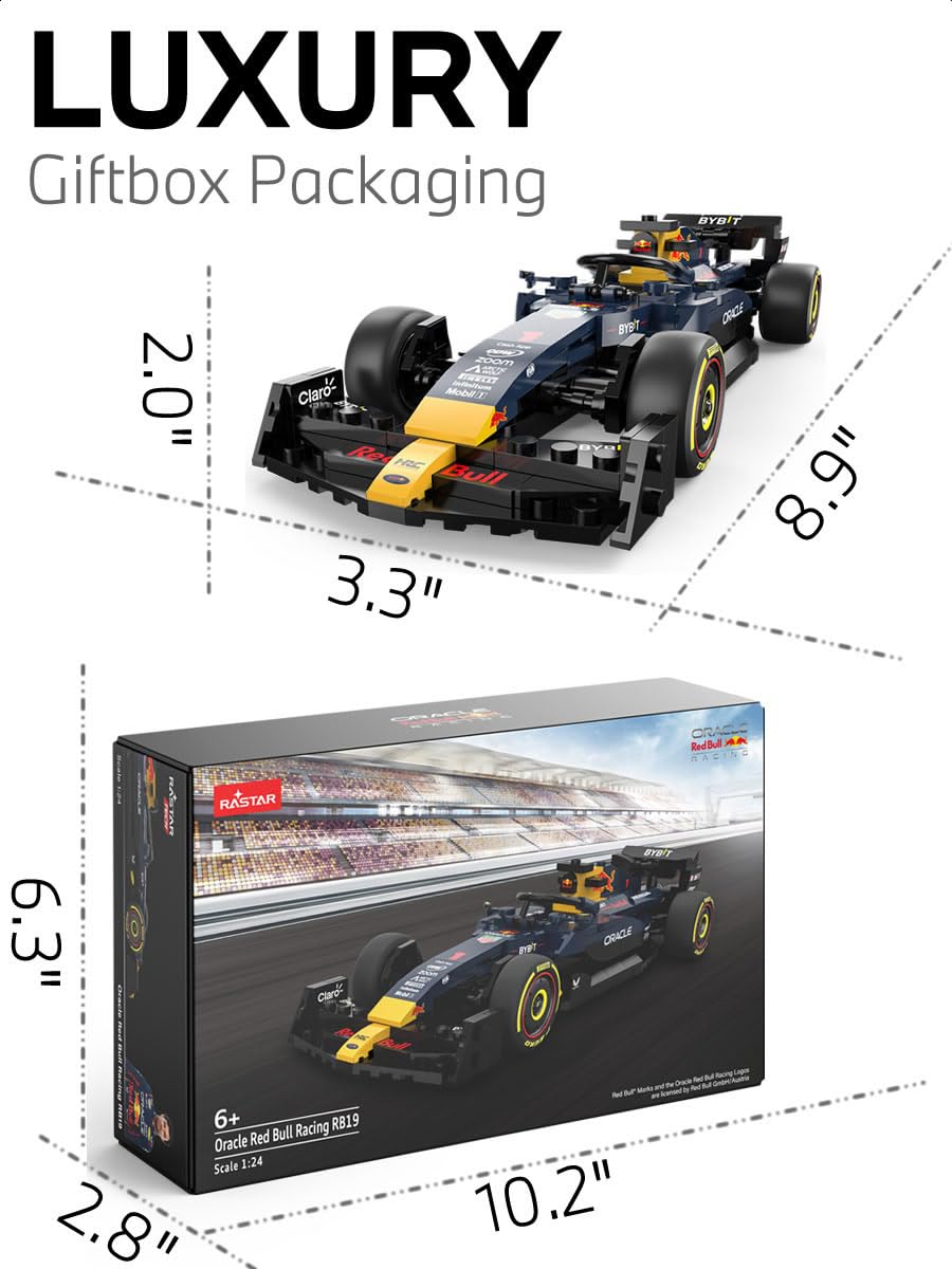RASTAR Oracle RedBull F1 1/24 hands-on build improves fine motor skills