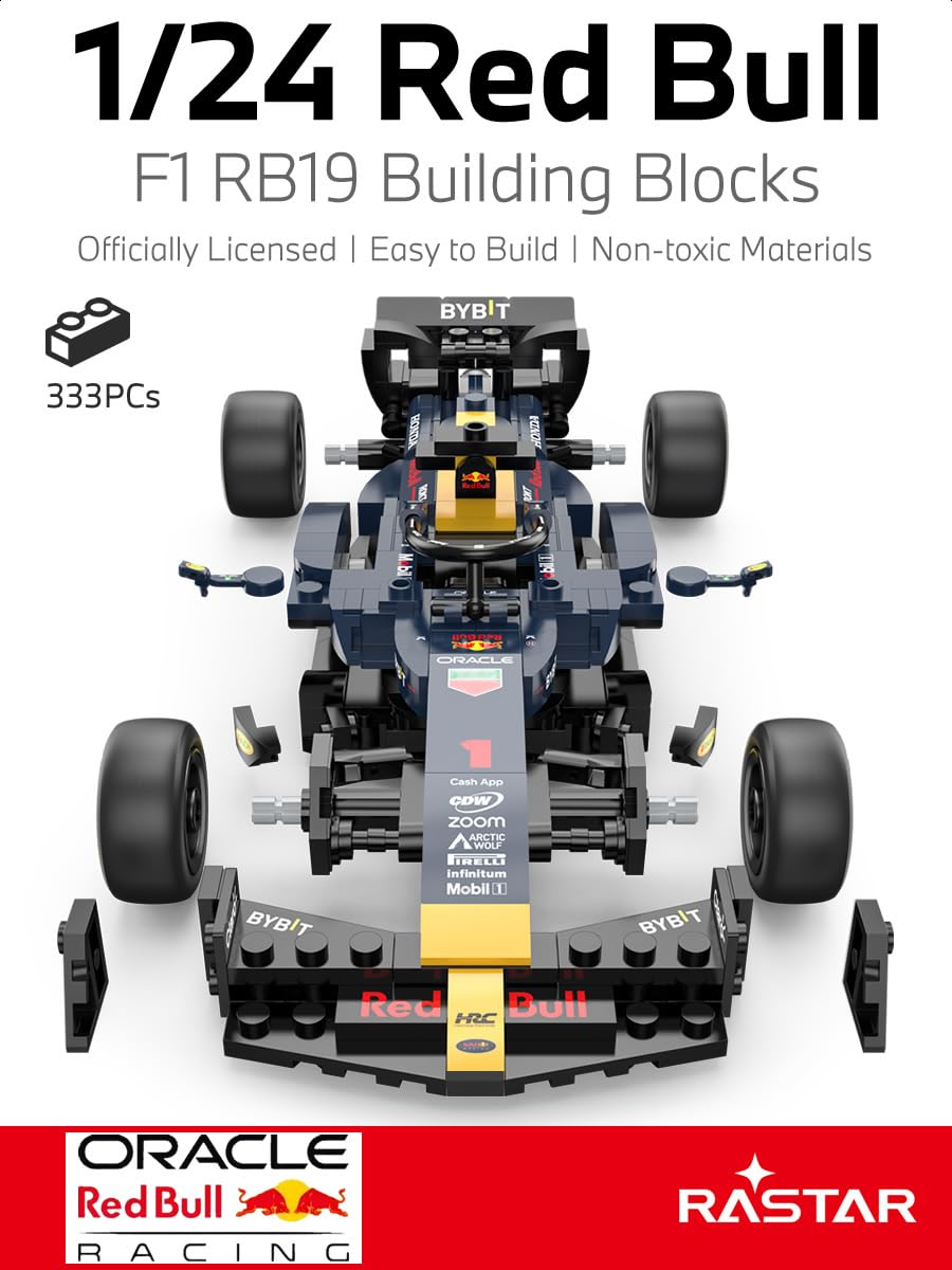 RASTAR Oracle RedBull F1 1/24 close-up of detailed bricks