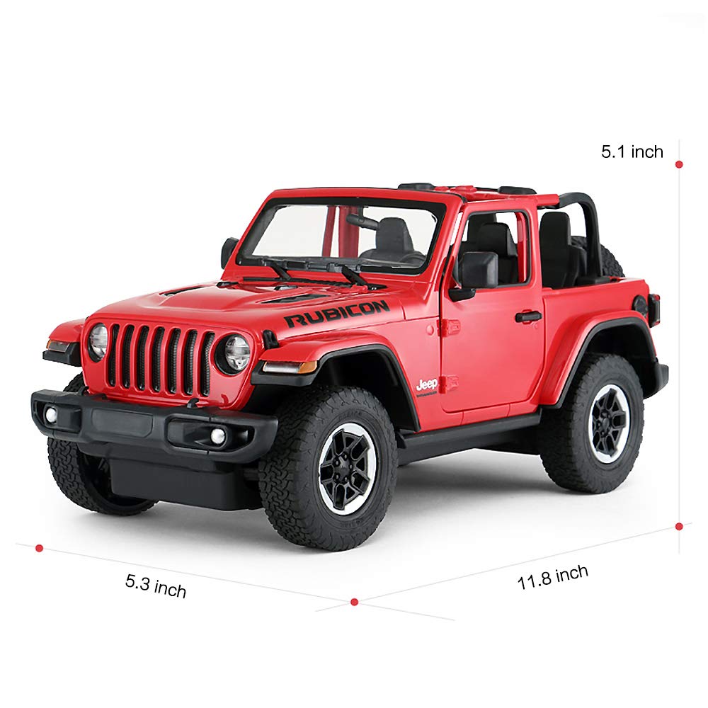 RASTAR Wrangler interior dashboard and mirrors for authentic feel.