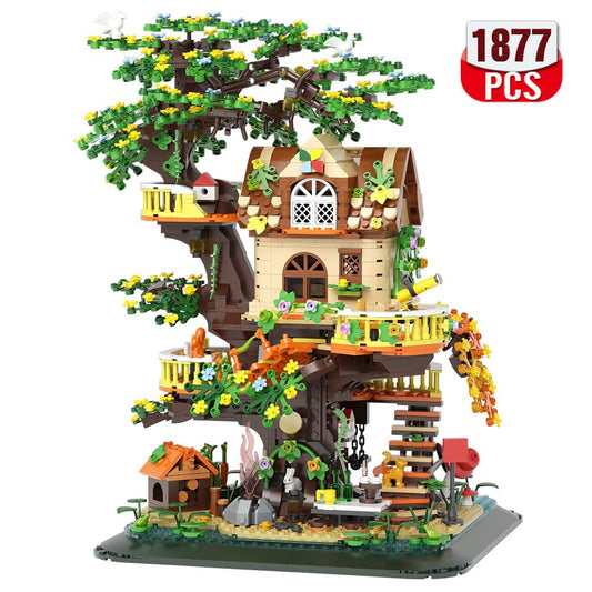 RAVAYO illuminated tree building bricks with detailed assembly for adults