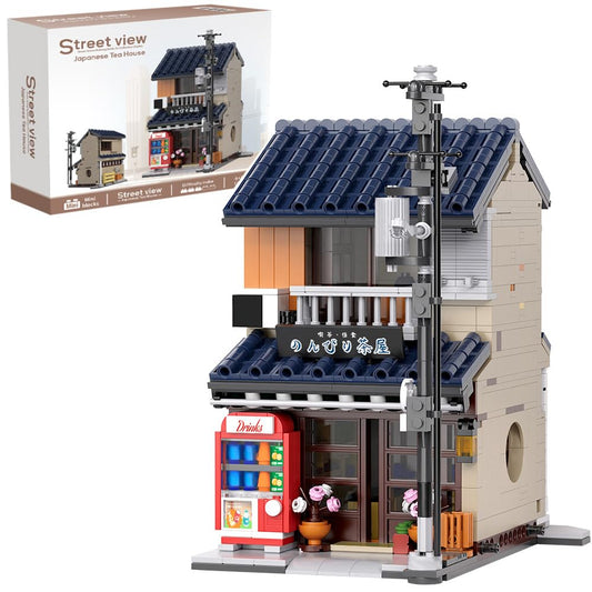 RAVAYO Japanese Tea House mini set with LED lights for a vibrant display.