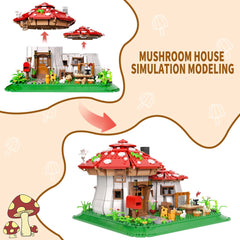 RAVAYO mushroom-house realistic details for immersive building