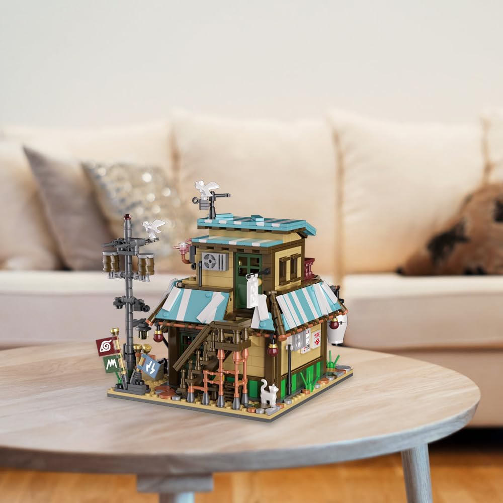 RAVAYO ramen shop interior shelves and counter create immersive display.