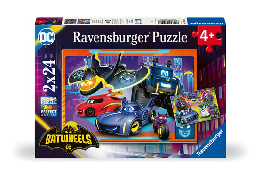 Ravensburger Batwheels 2x24 pieces — sturdy, easy-to-handle pieces for little hands.