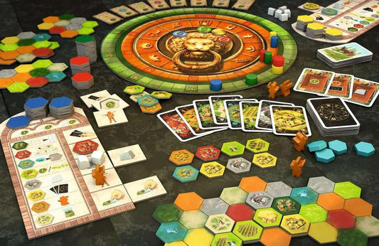 Ravensburger Castles of Tuscany tiles in play expanding regions for strategic planning