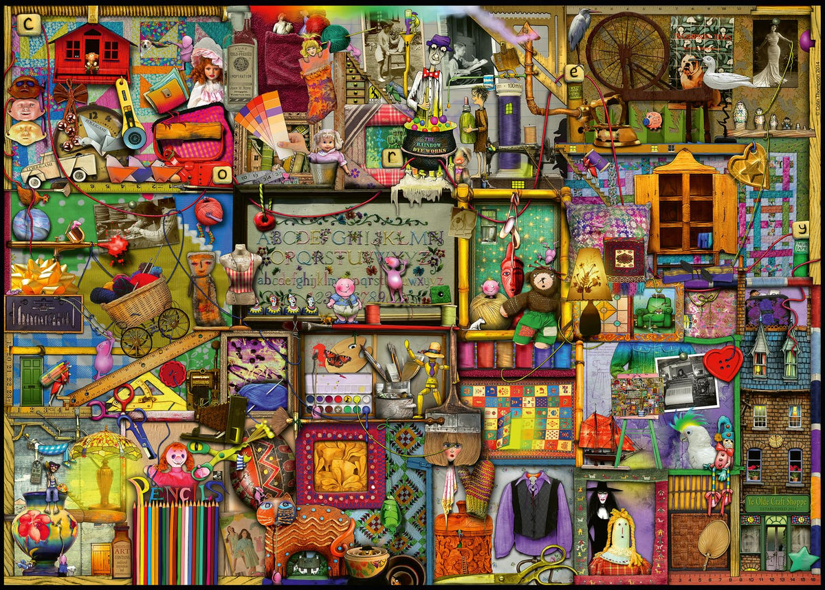 Ravensburger Craft Cupboard art supplies scene for immersive puzzling