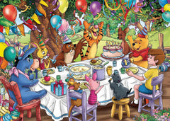 Ravensburger Winnie The Pooh 1000-piece puzzle cover shows premium interlocking for a smooth build.