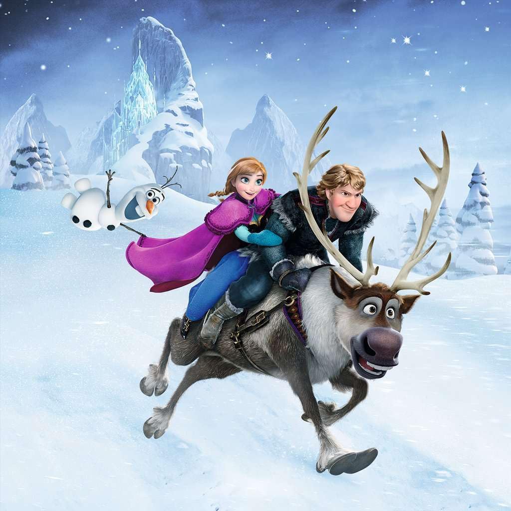 Ravensburger Disney Frozen Winter Adventures puzzle scene four: anti glare surface aids clear viewing.