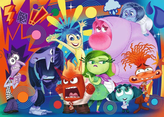 Ravensburger Inside Out 2 puzzle shows Joy and friends in vivid imagery.