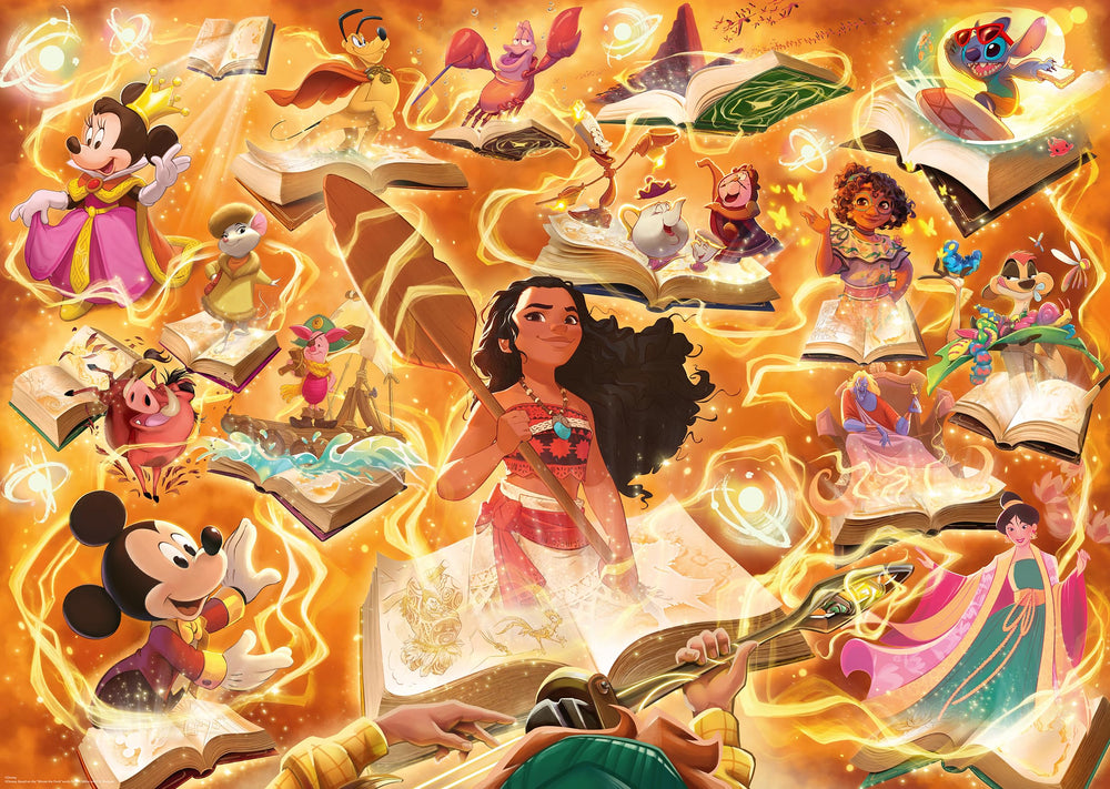 Ravensburger Disney Lorcana Amber front view—ideal for engaging evenings of focused puzzle time.