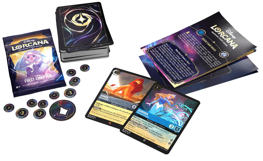 Ravensburger Disney Lorcana playmat and tracker token for organized setup