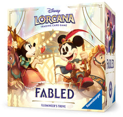 Ravensburger Disney Lorcana TCG Illumineer's Trove cover highlights exclusive content for collectors.