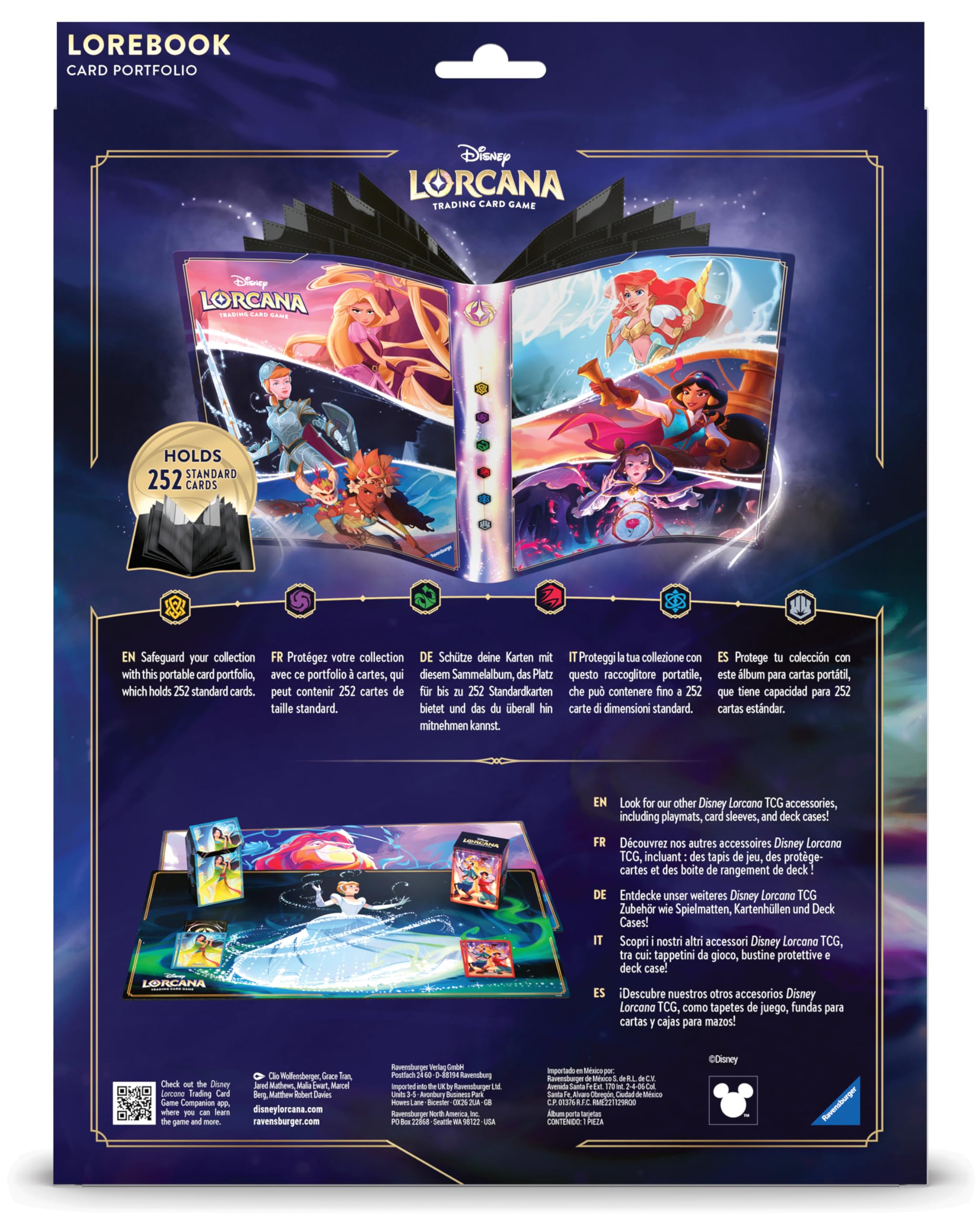 Ravensburger Lorcana portfolio provides travel-ready storage for quick deck checks.