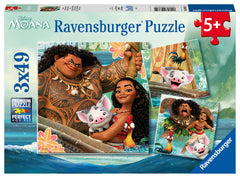 Ravensburger Disney Moana Voyage puzzle 49 pieces offers precise fits for focused play.