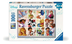 Ravensburger Disney multicharacter XXL 100-piece puzzle featuring beloved characters for family play.