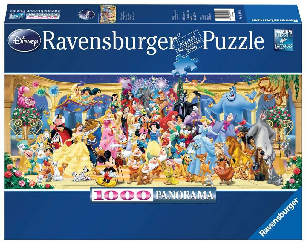 Ravensburger Disney Panoramic Puzzle 1000-piece Scene 01 enhances family bonding