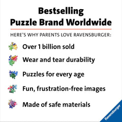 Ravensburger Belle & Beast puzzle eco packaging from FSC-certified sources.