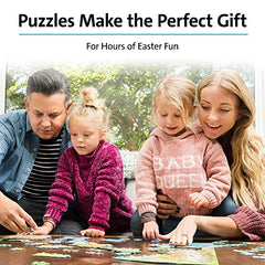 Close-up of unique Ravensburger puzzle pieces interlock precisely