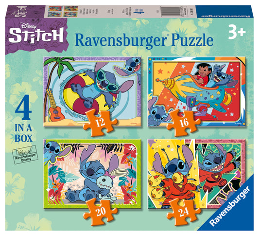Ravensburger Disney Stitch puzzles beach scene for bright, engaging playtime.