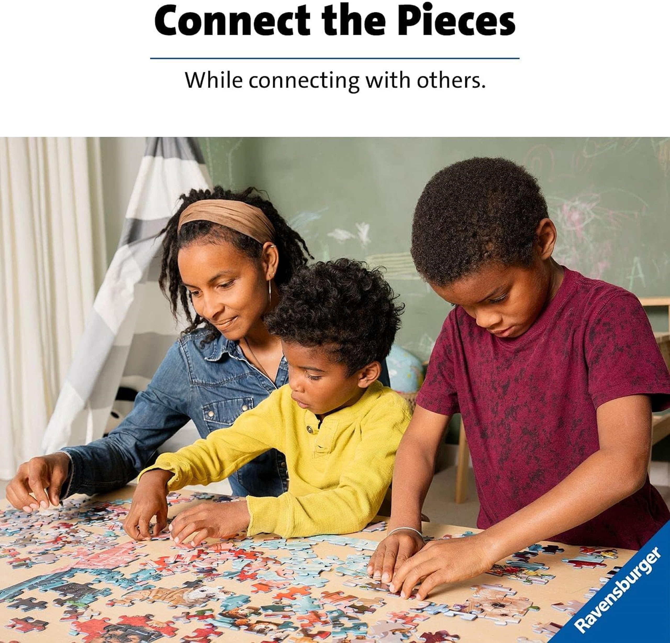 Ravensburger high-quality materials ensure durable pieces for repeated use.