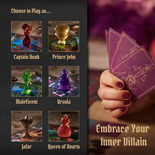 Ravensburger Disney Villainous player board demonstrating strategic layout for planning.