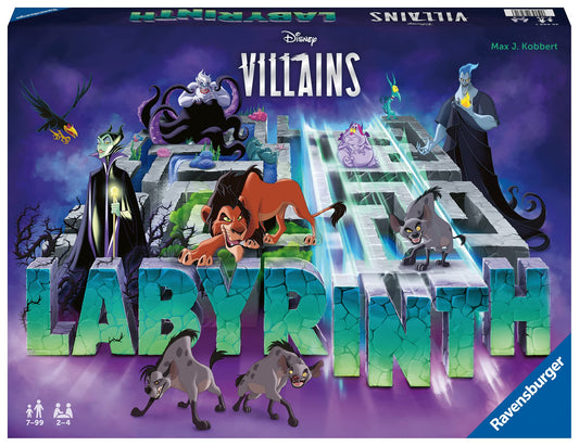 Ravensburger Disney Villains Labyrinth maze tiles arranged for a new challenge.