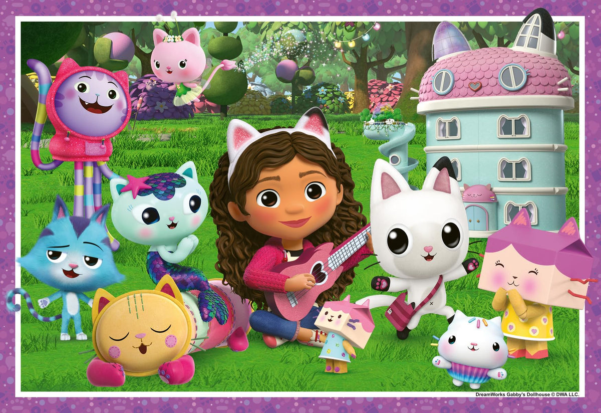 Ravensburger Gabby’s Dollhouse 35-piece puzzle front view supports early problem-solving