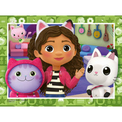 Ravensburger Gabby’s Dollhouse 4-in-a-box packaging keeps kids engaged in learning.