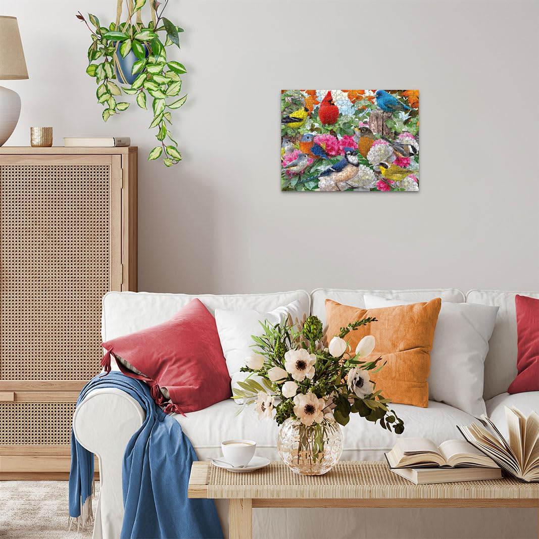 Ravensburger Garden Birds Cardinal portrait for vivid colors and memory making.