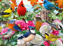 Ravensburger Garden Birds Goldfinch close-up for relaxing puzzle time.