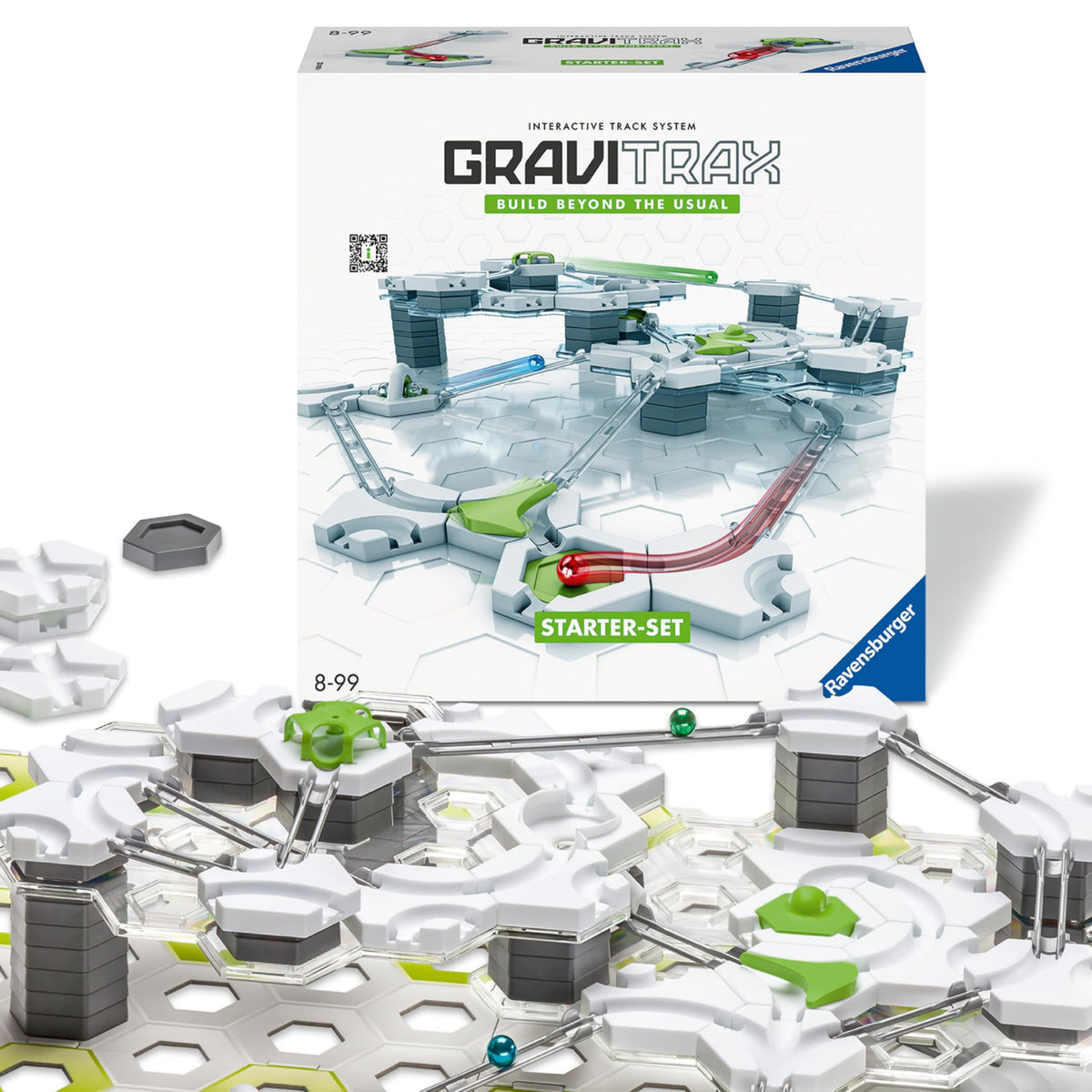 Ravensburger GraviTrax Starter Set box and parts for an engaging STEM start