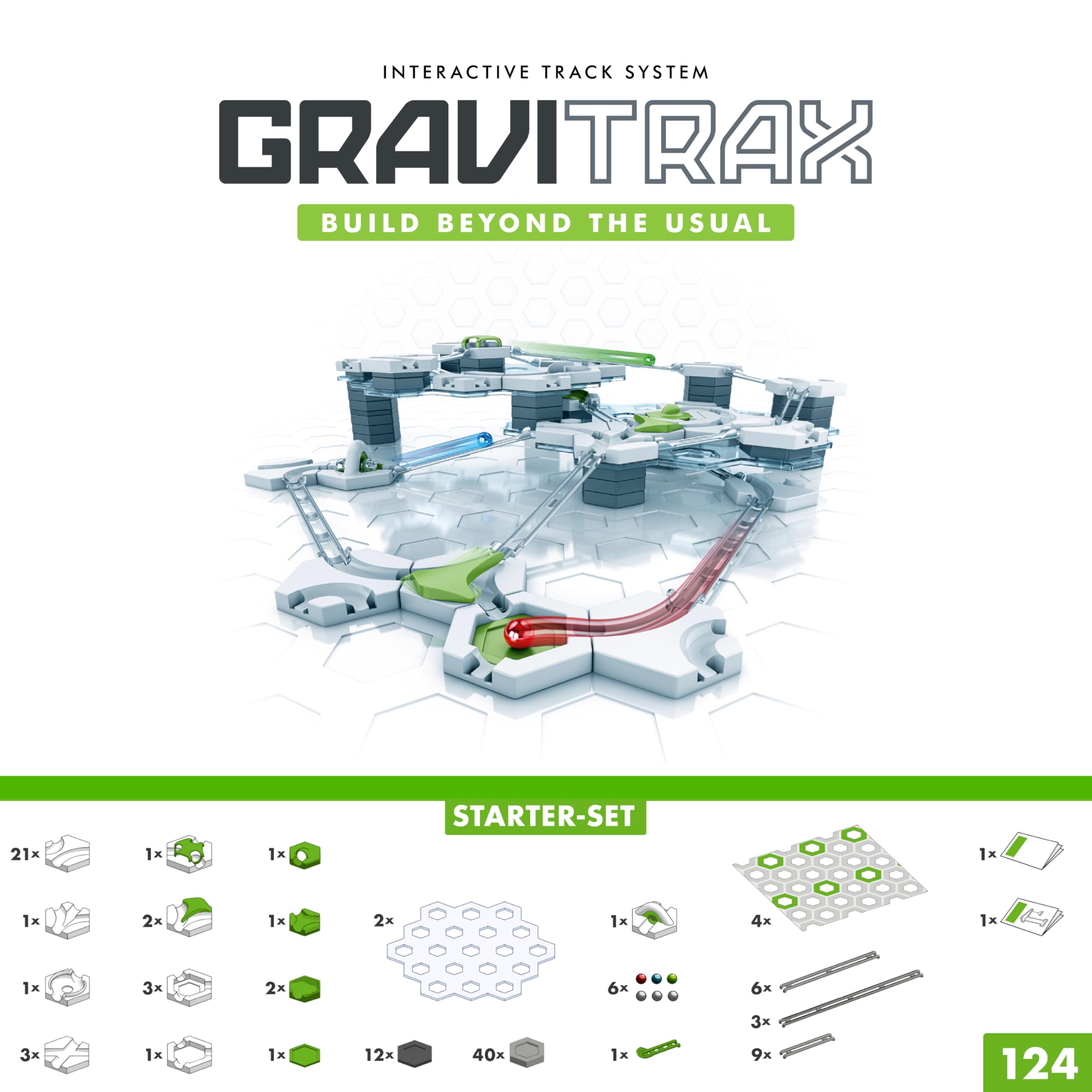 Ravensburger GraviTrax Starter Set marble race in action boosts spatial reasoning