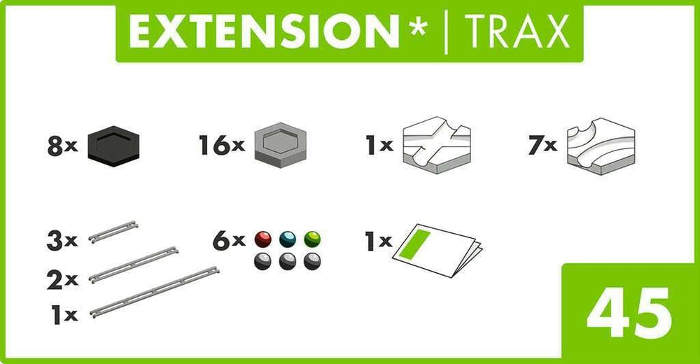 Ravensburger GraviTrax Trax Expansion compatible with all systems for easy expansion.
