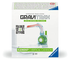 Ravensburger GraviTrax Vertical Cannon Extension box front showing vertical launch action