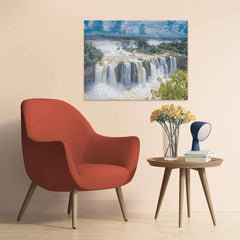 Ravensburger Iguazu Falls sunlit horizon image inspires travel dreams and planning.