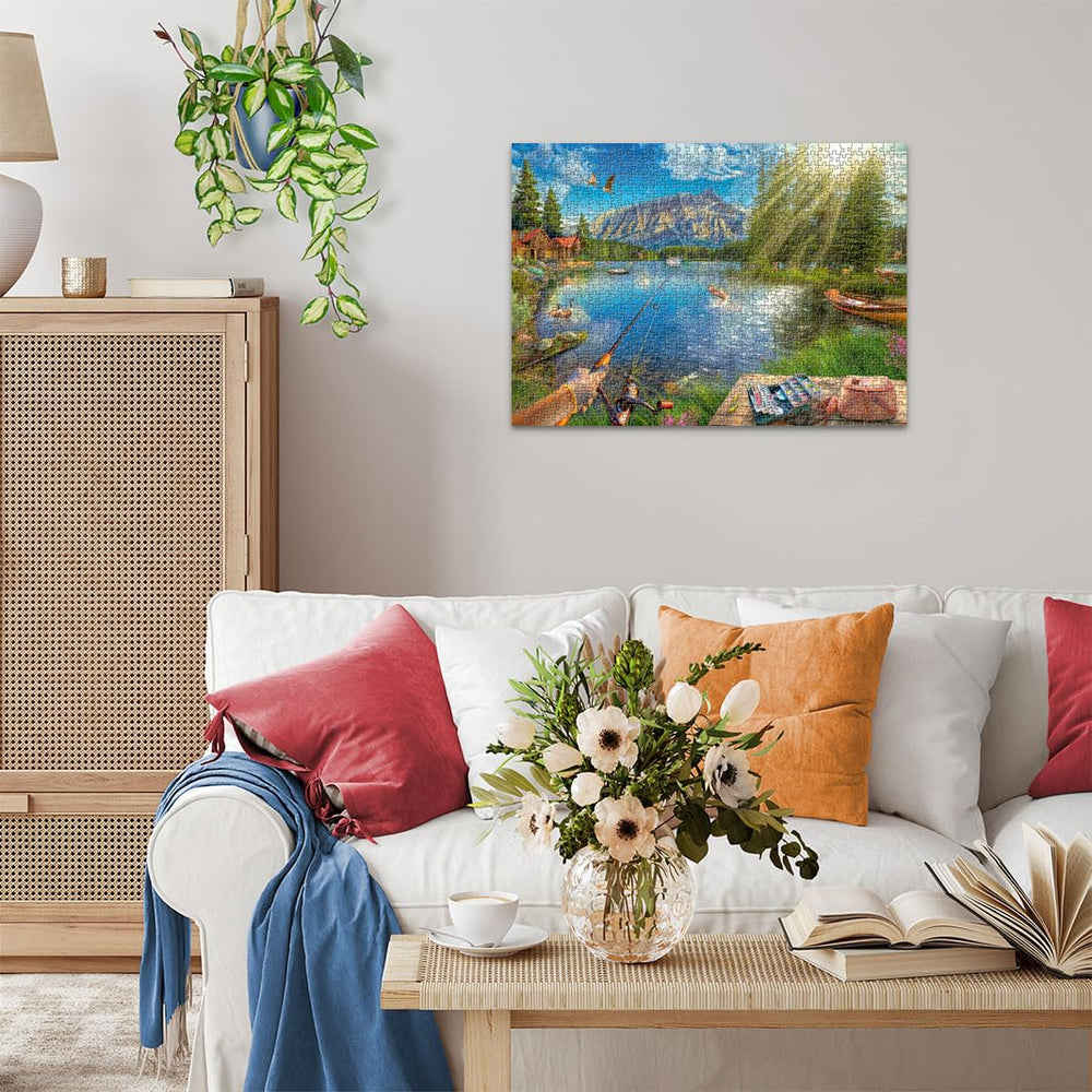 Ravensburger Life at The Lake frame-able art — a keepsake after completion.