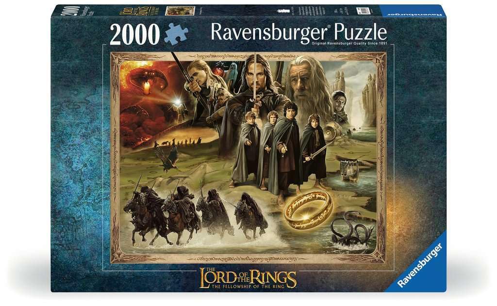 Ravensburger LOTR Fellowship full-scene puzzle for immersive puzzling experiences