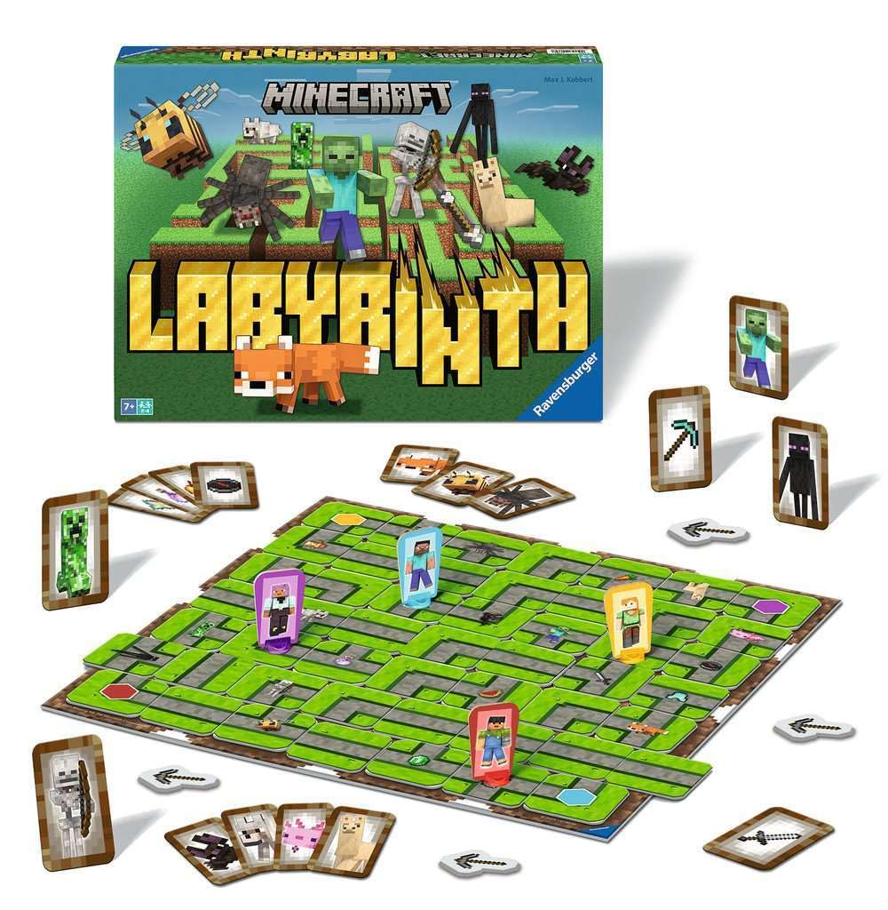 Ravensburger Minecraft Labyrinth characters and figures for guided exploration