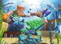 Ravensburger Minecraft Mosaic with Alex and Steve, ideal for solo or family challenges