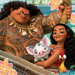 Ravensburger Moana characters puzzle pieces help small hands build confidence and coordination.