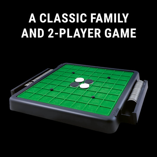 Ravensburger Othello 64 reversible disks enable strategic flipping and counterplay.