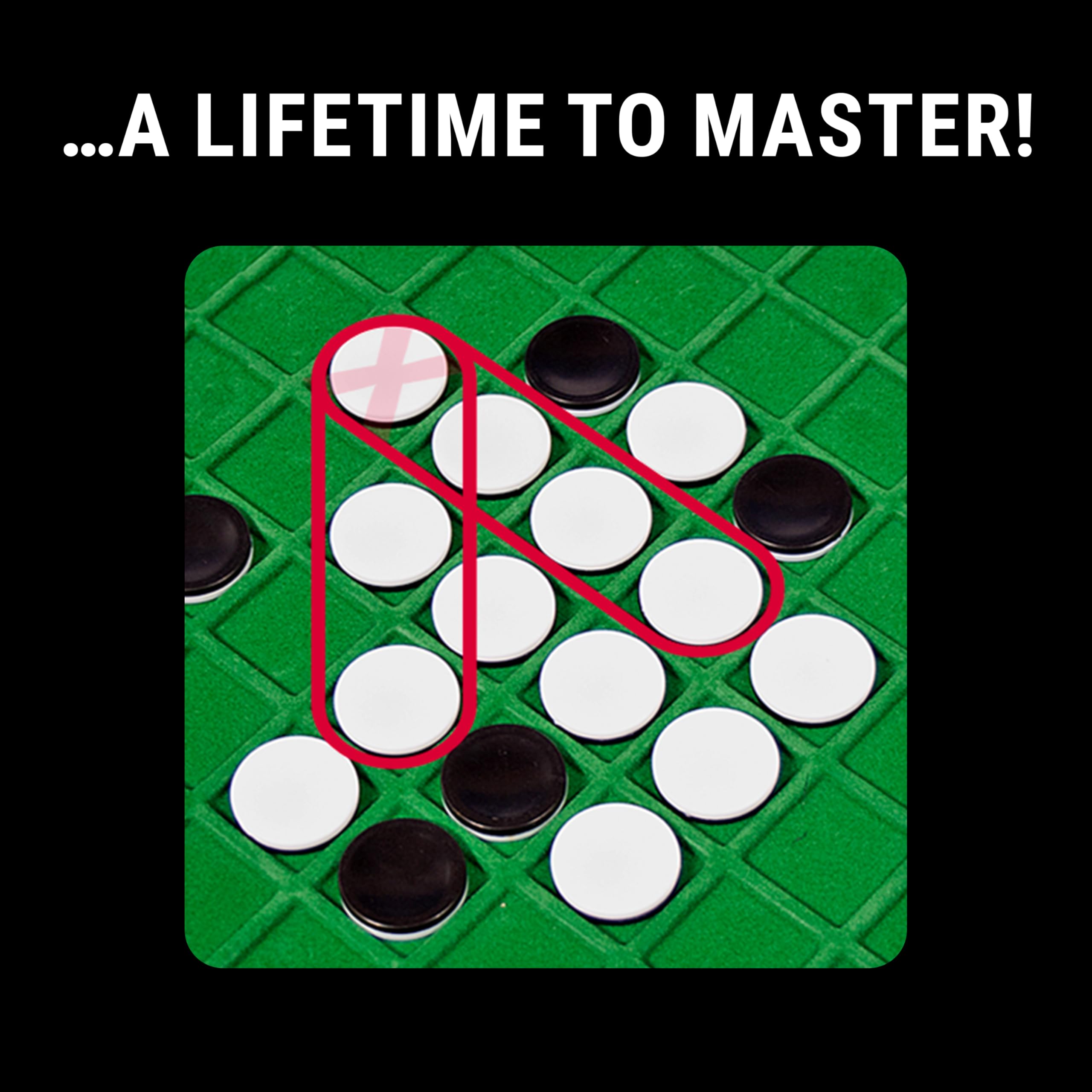 Ravensburger Othello easy-to-follow instructions help new players join quickly.