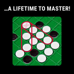 Ravensburger Othello easy-to-follow instructions help new players join quickly.
