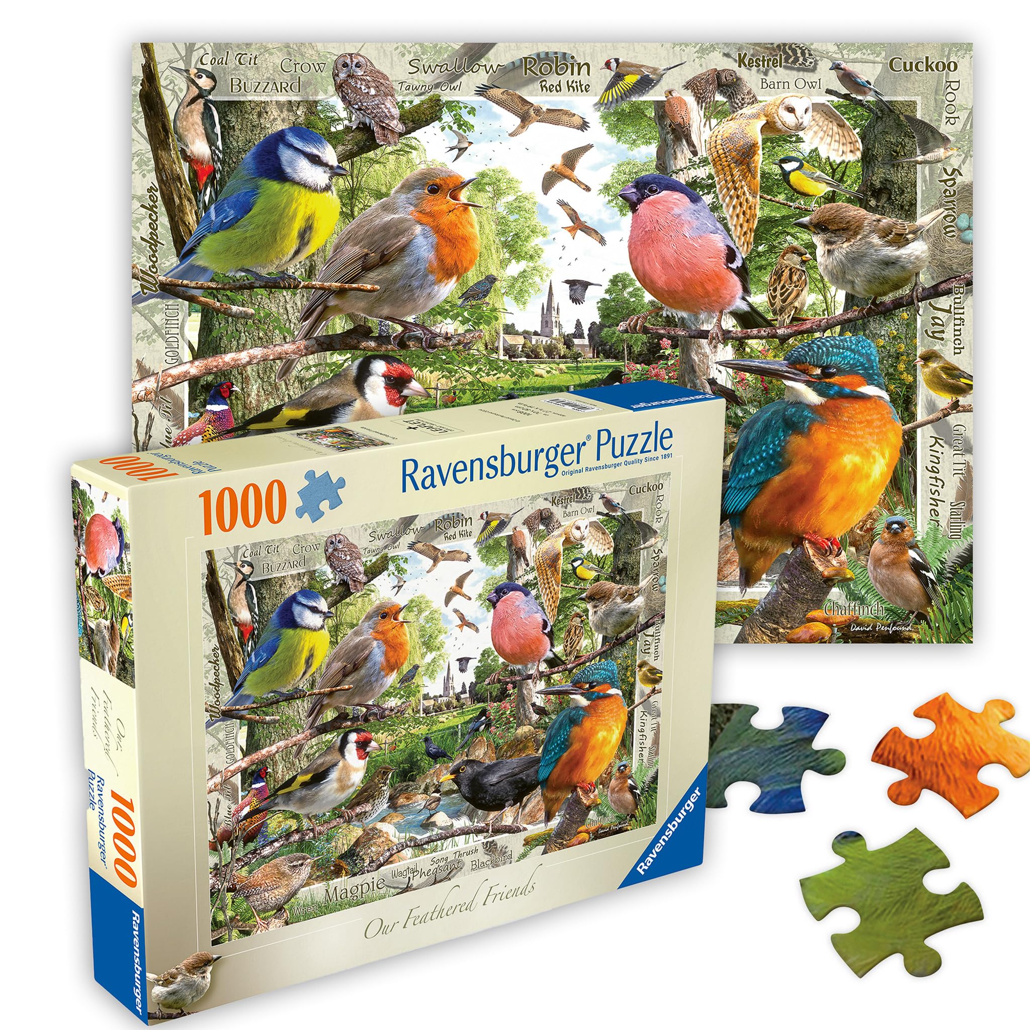 Ravensburger Our Feathered Friends: backyard birds scene for mindful relaxation