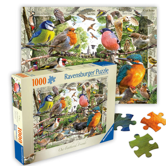 Ravensburger Our Feathered Friends: backyard birds scene for mindful relaxation